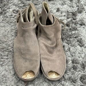 Fly London Suede leather wedge sandals Size 38